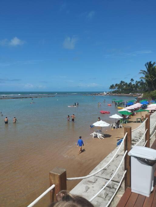 Apt Beira Mar Em Muro Alto Ao Lado Do Nanai Porto de Galinhas Exterior foto