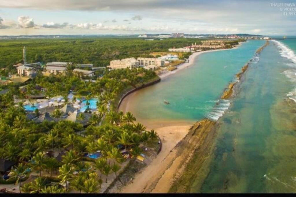 Apt Beira Mar Em Muro Alto Ao Lado Do Nanai Porto de Galinhas Exterior foto